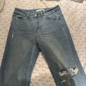 Altard State Mid Wash High Rise straight leg jean